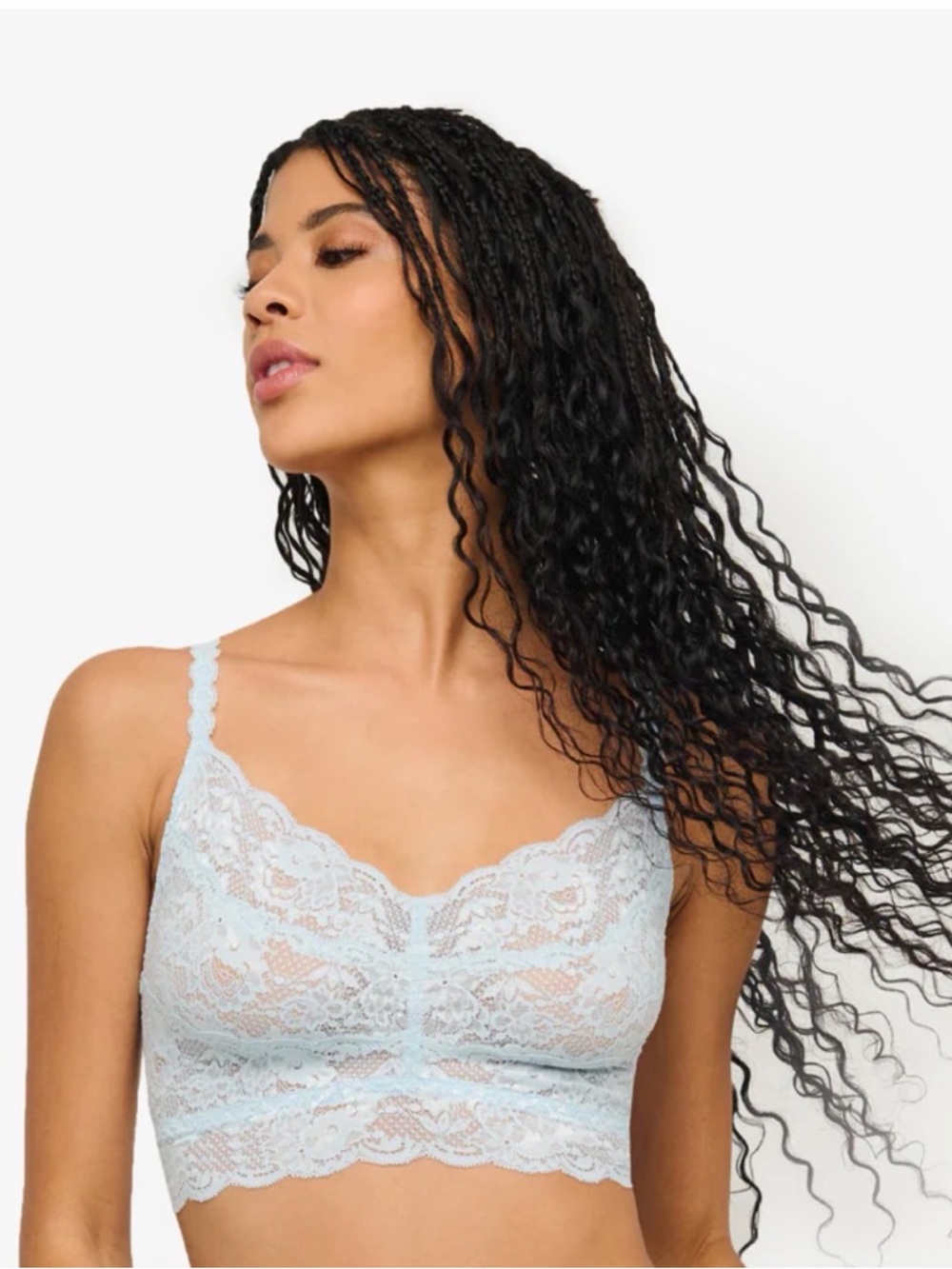 NWT Cosabella Light Blue Lace Bralette Sz L
